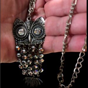 Women’s Eye catching Vintage Owl Pendant and Necklace